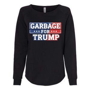 Garbage For Trump 2024 Make American Great Again Womens California Wash Sweatshirt