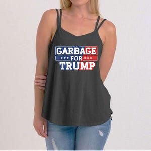 Garbage For Trump 2024 Make American Great Again Women's Strappy Tank