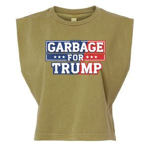 Garbage For Trump 2024 Make American Great Again Garment-Dyed Women's Muscle Tee