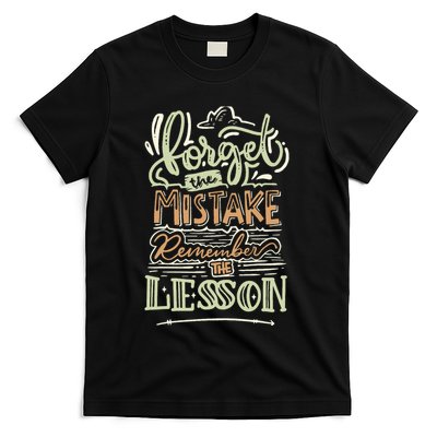 Groovy Forget The Mistake Remember The Lesson Retro T-Shirt