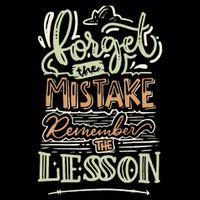 Groovy Forget The Mistake Remember The Lesson Retro 16 in Basic Backpack