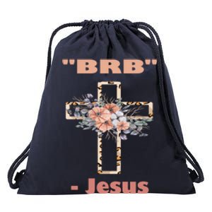 Good Friday To Easter Sunday Jesus Will Brb Gift Cool Gift Drawstring Bag