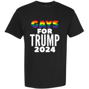 Gays For Trump 2024 Election Vote Garment-Dyed Heavyweight T-Shirt