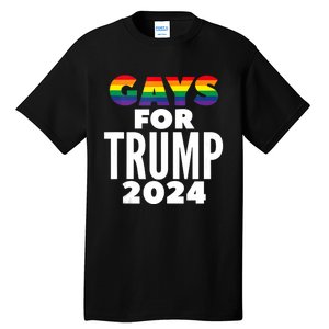 Gays For Trump 2024 Election Vote Tall T-Shirt