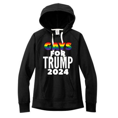 Gays For Trump 2024 Election Vote Women's Fleece Hoodie