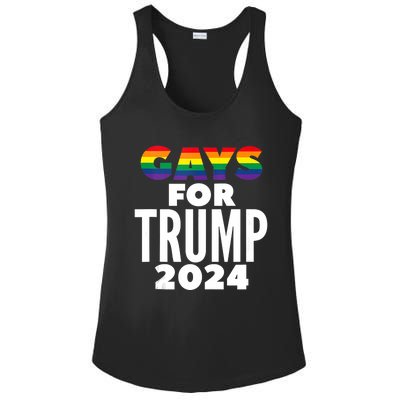 Gays For Trump 2024 Election Vote Ladies PosiCharge Competitor Racerback Tank