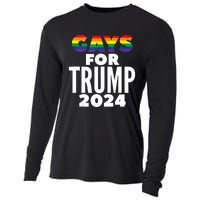 Gays For Trump 2024 Election Vote Cooling Performance Long Sleeve Crew