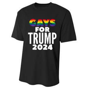 Gays For Trump 2024 Election Vote Performance Sprint T-Shirt