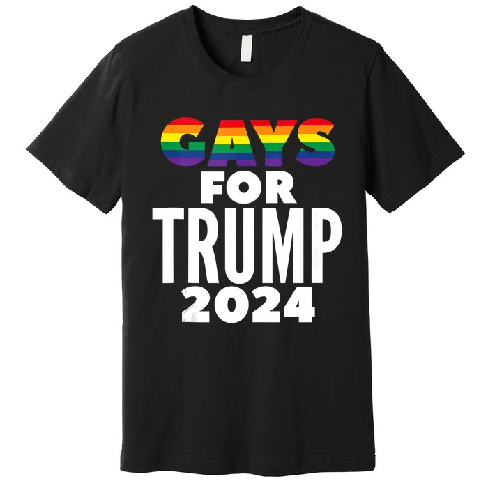 Gays For Trump 2024 Election Vote Premium T-Shirt