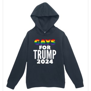 Gays For Trump 2024 Election Vote Urban Pullover Hoodie