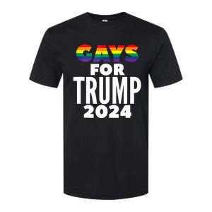 Gays For Trump 2024 Election Vote Softstyle CVC T-Shirt