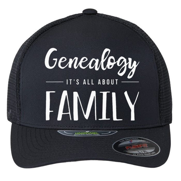 Genealogy Family Tree Genealogist Ancestry Ancestor Gift Flexfit Unipanel Trucker Cap