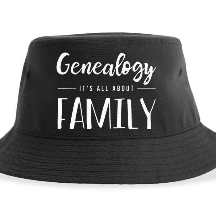 Genealogy Family Tree Genealogist Ancestry Ancestor Gift Sustainable Bucket Hat