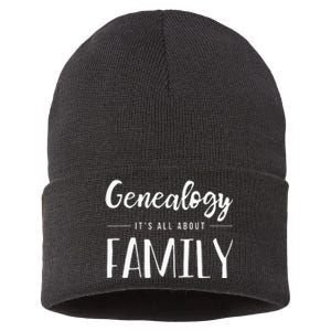 Genealogy Family Tree Genealogist Ancestry Ancestor Gift Sustainable Knit Beanie