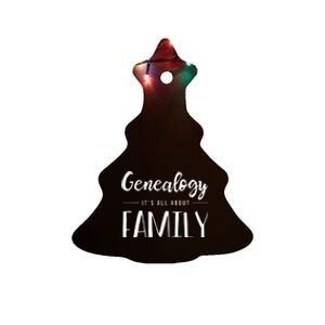 Genealogy Family Tree Genealogist Ancestry Ancestor Gift Ceramic Tree Ornament