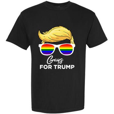 Gays For Trump 2024 Election Donald Trump President Garment-Dyed Heavyweight T-Shirt