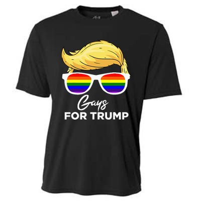 Gays For Trump 2024 Election Donald Trump President Cooling Performance Crew T-Shirt