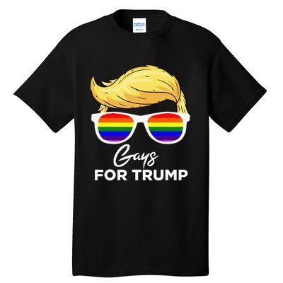 Gays For Trump 2024 Election Donald Trump President Tall T-Shirt