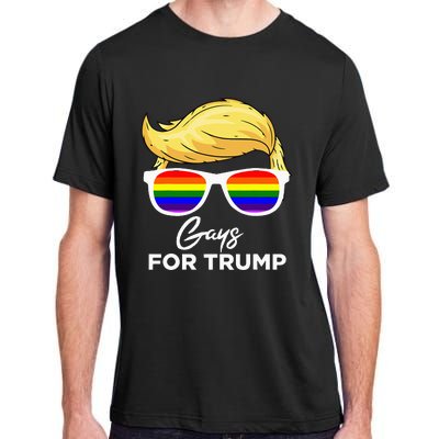 Gays For Trump 2024 Election Donald Trump President Adult ChromaSoft Performance T-Shirt