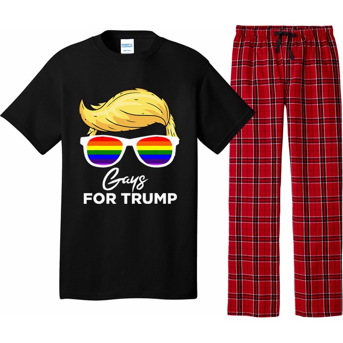 Gays For Trump 2024 Election Donald Trump President Pajama Set