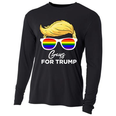 Gays For Trump 2024 Election Donald Trump President Cooling Performance Long Sleeve Crew