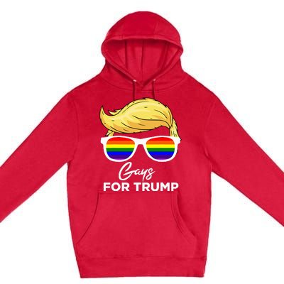 Gays For Trump 2024 Election Donald Trump President Premium Pullover Hoodie