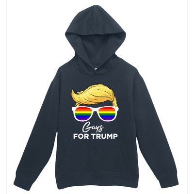 Gays For Trump 2024 Election Donald Trump President Urban Pullover Hoodie