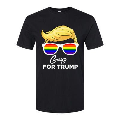 Gays For Trump 2024 Election Donald Trump President Softstyle CVC T-Shirt