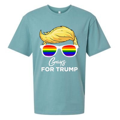 Gays For Trump 2024 Election Donald Trump President Sueded Cloud Jersey T-Shirt