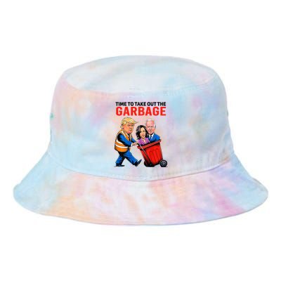 Garbage For Trump 2024 Time To Take Out Garbage Tie Dye Newport Bucket Hat