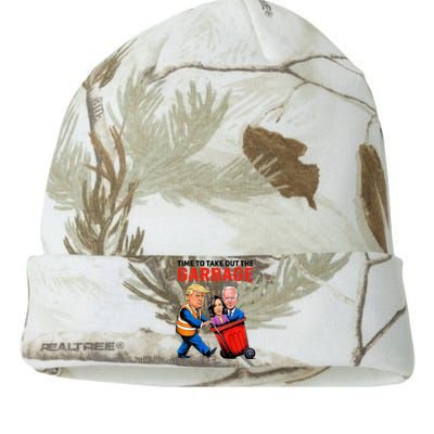 Garbage For Trump 2024 Time To Take Out Garbage Kati Licensed 12" Camo Beanie