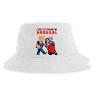 Garbage For Trump 2024 Time To Take Out Garbage Sustainable Bucket Hat