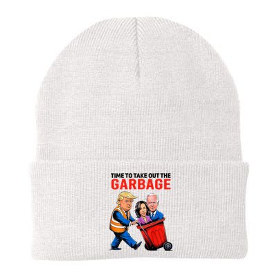 Garbage For Trump 2024 Time To Take Out Garbage Knit Cap Winter Beanie