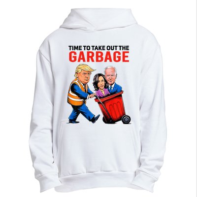 Garbage For Trump 2024 Time To Take Out Garbage Urban Pullover Hoodie