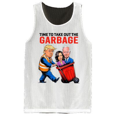 Garbage For Trump 2024 Time To Take Out Garbage Mesh Reversible Basketball Jersey Tank