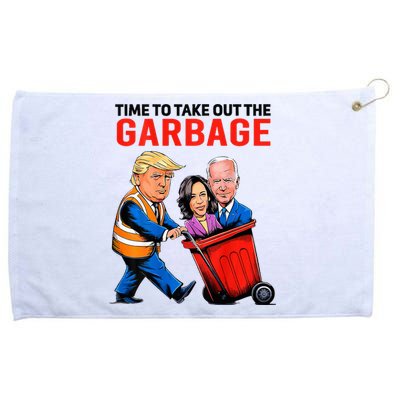 Garbage For Trump 2024 Time To Take Out Garbage Grommeted Golf Towel