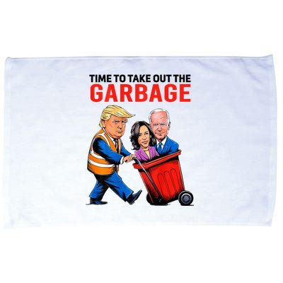 Garbage For Trump 2024 Time To Take Out Garbage Microfiber Hand Towel