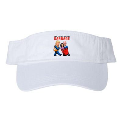 Garbage For Trump 2024 Time To Take Out Garbage Valucap Bio-Washed Visor