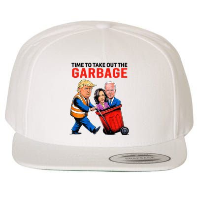 Garbage For Trump 2024 Time To Take Out Garbage Wool Snapback Cap