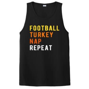 Gaming Football Turkey Nap Repeat Pumpkin  Thanksgiving PosiCharge Competitor Tank