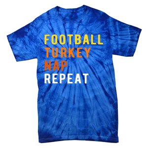 Gaming Football Turkey Nap Repeat Pumpkin  Thanksgiving Tie-Dye T-Shirt