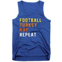 Gaming Football Turkey Nap Repeat Pumpkin  Thanksgiving Tank Top