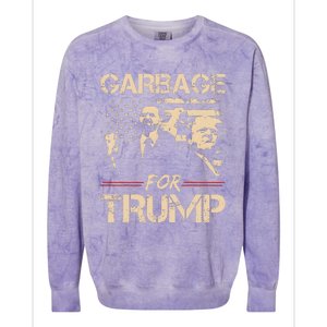 Garbage For Trump Make American Garbage Colorblast Crewneck Sweatshirt