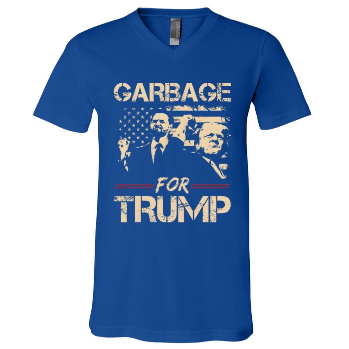 Garbage For Trump Make American Garbage V-Neck T-Shirt