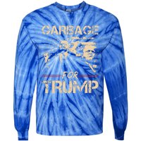 Garbage For Trump Make American Garbage Tie-Dye Long Sleeve Shirt