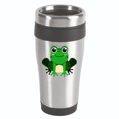 Green Frog True Toad Amphibian Froggy Lover Tadpole Gift 16oz Travel Tumbler