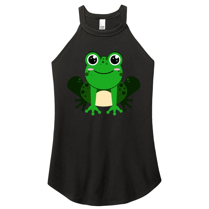 Green Frog True Toad Amphibian Froggy Lover Tadpole Gift Women's Perfect Tri Rocker Tank