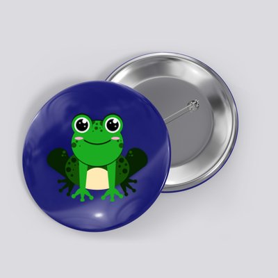 Green Frog True Toad Amphibian Froggy Lover Tadpole Gift Button