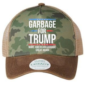 Garbage For Trump Make American Garbage Great Again Legacy Tie Dye Trucker Hat