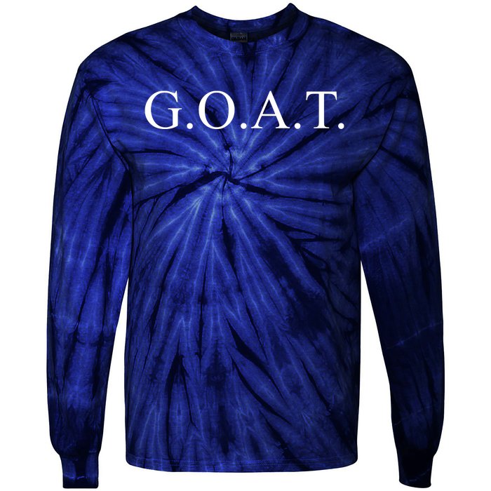 GOAT For The Greatest Of All Time GOAT Tie-Dye Long Sleeve Shirt